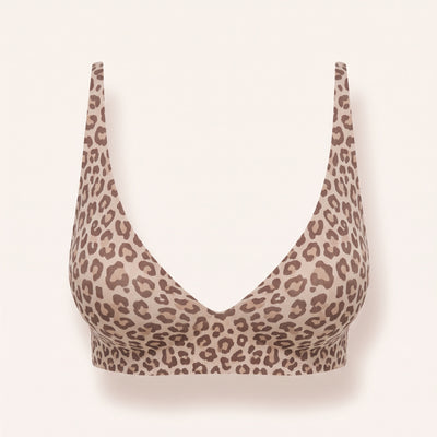 Seamless Lift Comfort Bra, Leopard
